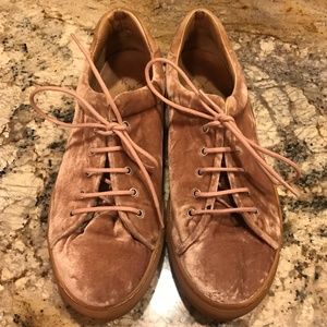 Pink Velvet Sneakers